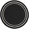 Homeroots 8' Black And Ivory Round Indoor Outdoor Area Rug 545492 - alternate 5