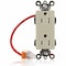 Leviton Straight Blade Receptacle, 5-15R, 15 A, 125V AC, Surface Mount, Self-Grounded MT162-SCI - alternate 1