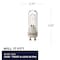 Bulbrite Pack of 535 Watt Dimmable Clear Double Envelope DJD Twist & Lock Bi-PinGU10Halogen Bulb, 5PK 860642 - alternate 3