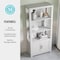Martha Stewart Hutton Four Tier Shaker Style Bookcase with Storage Cabinet in Gray with Brushed Nickel Hardware ZG-053-GY-MS - alternate 7