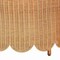 Bali & Pari Teresa Bohemian Light Honey Scalloped Rattan Ottoman 256-14079-ZORO - alternate 4