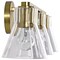 Nuvo Gianna, 3 Light Vanity, Vintage Brass Finish, Clear Glass 60/8343 - alternate 5