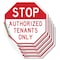 Signmission Stop Authorized Tenants Only, 4 inch X 4 inch, Vinyl Decal, 5PK OC-D-5PACK-4-300 - alternate 1