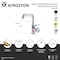 Kingston Brass One-Handle Single-Hole Bathroom Faucet with Push Pop-Up Drain, Brushed Brass LS6003CG - alternate 2