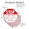 Signmission Stop Do Not Pass Until Gate Opens, 6 inch X 6 inch, Vinyl Decal, 5PK OC-D-5PACK-6-251 - alternate 4