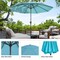 Pure Garden 9-Foot Outdoor Patio Umbrella, Blue 50-101-B - alternate 6