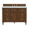 James Martin Vanities Lorelai 48'' S Vanity, Mid-Century Walnut w/ Victorian Sil Silestone Top w/ Wireless Charger 424-V48-WLT-FVSL - alternate 1