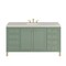 James Martin Vanities Chicago 60" Sgl Vanity, Smokey Celadon, w/ 3 CM Siberian Silestone Top w/FreePower Wireless Charger 503-V60S-SC-FSFR - alternate 1
