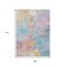Homeroots 9' X 12' Teal Blue Gold And Pink Abstract Washable Indoor Outdoor Area Rug 618560 - alternate 4