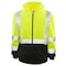 Game Workwear Full Zip Hi-Vis Hoodie, 100% Spun Polyester Fleece, Hi Vis Lime, M 8260 - alternate 3