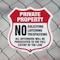 Signmission Private Property Shield Sign No Soliciti, 6 Inch X 6 Inch, Plastic Sign SHI-P-6-451 - alternate 5