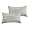 Homeroots Set of Two 12" X 20" Gray Patchwork Cowhide Lumbar Throw Pillows, 2PK 544632 - alternate 5