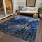 Homeroots 8' X 10' Navy Blue And Denim Blue Abstract Washable Indoor Outdoor Area Rug 577232 - alternate 5