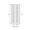 Sartodoors Sliding Closet Bi-fold Doors, Felicia 3599 White Silk with Clear Glass, Sturdy Tracks Moldings Tri FELICIA3599BF-BEM-64 x 84 (2* 32x84) - alternate 5