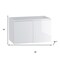Homeroots 32" White Wood Freestanding Bathroom Vanity With White Sink And Two Drawers 627420 - alternate 4
