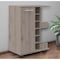 Homeroots Light Gray Rolling Bar Cart With Wine Storage 477743 - alternate 1