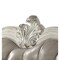 Homeroots 68in Vintage Gray Faux Leather And Bone White Love Seat 515703 - alternate 3