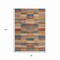 Homeroots 3' X 5' Beige Blue And Gold Striped Washable Indoor Outdoor Area Rug 615464 - alternate 6