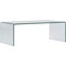 Homeroots 24" Clear Glass Sled Coffee Table 554277 - alternate 3