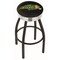 Holland Bar Stool Co 30" Blk Wrinkle North Dakota State Swivel Bar Stool, Chrome Ring L8B3C30NDakSt-B - alternate 1