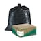 Earthsense Commercial 33 gal Trash Bags, 32.5 in x 40 in, Heavy-Duty, 0.9 mil, Black, 80 PK RNW1TL80V - alternate 1