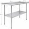 Amgood 24 in. x 48 in. All Stainless Steel Work Table, 35in. Height Commercial Prep Table with AMG WTSS-2448-Z - alternate 5