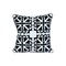 Homeroots 20" Black and White Geometric Cotton Throw Pillow 529282 - alternate 5