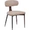 Leisuremod Dilenny Faux Leather Dining Chair - Modern Padded Side Chair with Steel Legs DC49TP - alternate 1