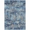 Homeroots 3' X 5' Navy Blue And Denim Blue Striped Washable Indoor Outdoor Area Rug 609558 - alternate 5