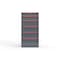 Strong Hold 6 drawer cabinet - (1x 5ft, 1x 7ft, 4x 9ft) - Red accents - Keyed Different S3060-PPDAS-0601DS - alternate 1