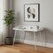 Homeroots 47" White Wood and Metal Parsons Computer Desk 489835 - alternate 7