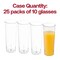 Smarty Had A Party 10 oz. Clear Round High Ball Disposable Plastic Cups (250 Cups), 250PK 2621-CASE - alternate 5