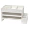 Homeroots 16" White Wood Desk Organizer 661180 - alternate 4