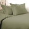 Homeroots Sage Queen Cotton Blend 1200 Thread Count Washable Duvet Cover Set 528191 - alternate 7
