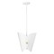 Z-Lite Salone 1 Light Pendant, Matte White/Matte White Outer, Gold Inner, 13 In W x 13.75 In H 1951P11-MW - alternate 5