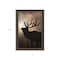 Homeroots Elk Sunrise Black Framed Print Wall Art 530018 - alternate 4