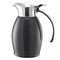 Service Ideas Nicollet Series 0.6-Liter Stainless Vacuum Insulated Carafe with Flip-Top Lid in Radiant Black NIC06BSBL - alternate 2