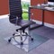 Fab Glass And Mirror Glass Office Chair Mat | 54in Flat Polished Edge Heavy Duty Glass Mat for Hard Floors CM54SQF-CL - alternate 6