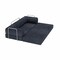 Homeroots 82" Blue Chenille Convertible Futon Sleeper Sofa 706808 - alternate 8