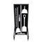5S Supplies Housekeeping Shadow Board Broom Station V5, Black / White Shadows, Kit HSB-V5-BLACK/WHITE-KIT - alternate 1