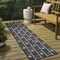 Jonathan Y Soren Modern Geometric Black/Cream 2 ft. x 8 ft. Indoor/Outdoor Runner Rug TSN304A-28 - alternate 1