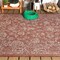 Jonathan Y Tela Bohemian Textured Weave Floral Red/Taupe 4 ft. x 6 ft. Indoor/Outdoor Area Rug SMB100A-4 - alternate 5