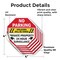 Signmission No Parking Violators Will Be Towed, 4 inch X 4 inch, Vinyl Decal, 5PK OC-D-5PACK-4-85 - alternate 3