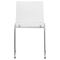 Leisuremod Lima Modern Acrylic Chair, Clear, 2PK LC19CL2 - alternate 4