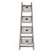 Homeroots Wooden Ladder Storage Piece with 4 Baskets 399700 - alternate 4