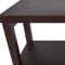 Homeroots Rectangular Teak Shower Stool Or Bench With Shelf In Brown Finish 376668 - alternate 6