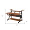 Homeroots 67" Brown and Black Music Desk 491536 - alternate 3