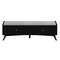 Homeroots 59" Gray and Black Fabric Upholstered Storage Bench with Drawers 523986 - alternate 7