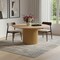 Homeroots 60" Natural Wood Pedestal Base Round Top Dining Table 713566 - alternate 6