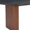 Homeroots 79" Black and Walnut Wood Double Pedestal Base Oval Dining Table 572216 - alternate 5